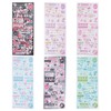 NICENEEDED 6 Sheets Korean Photocard Stickers, Love Butterflies Pattern Kpop