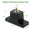 [4 Pack] Heavy-Duty Anti-Vibration Pads Rubber Isolator Mounting Brackets Kit