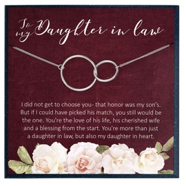 To My Daughter in Law Gifts for My Daughter in Law Necklace Gifts from Mother in Law to Daughter in Law Gifts Mother's Day Gifts