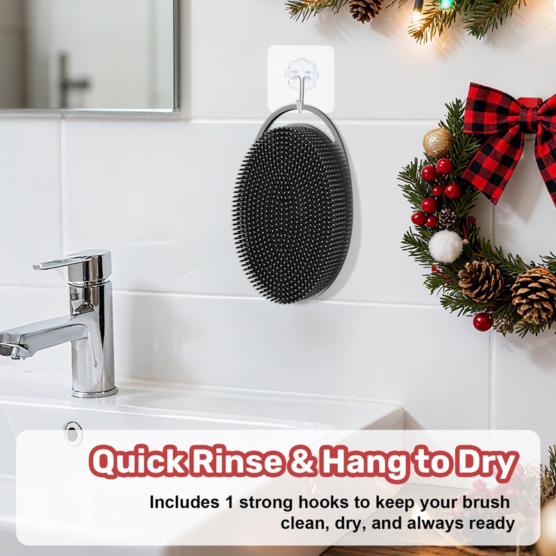 JODBUY Silicone Body Scrubber - Perfect Christmas Stocking Stuffers for