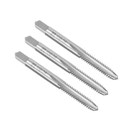 Boxonly Machine Tap 10-24 UNC, for Drilling Machines, Tapping Machines, CNC and Milling Machines, 2B Class 3 Flutes High Speed Steel Screw Threading Milling Tap Machinist Repair DIY Tool 3pcs