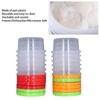 12 Sets 1 Cup Containers 8oz Stackable Reusable Round Plastic