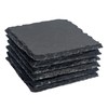 Argon Tableware Square Slate Coasters - 10cm - 6 Piece