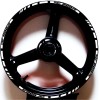 CGD Graphics WHITE GP STYLE CUSTOM RIM STRIPES WHEEL DECALS