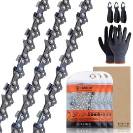Savior 3Pack 16 Inch Chainsaw Chain .325" Pitch, .050" Gauge, 66 Drive Links Fits Husqvarna 435 440 445 Chain, Husqvarna 16" Chainsaw Chain Replacement 50184 08-66, 591095766, H23-66