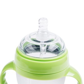 Anti Colic Silicon Baby Bottles, 3+ Months Babies, 3 Pack 240ml & 3 Pack 150ml, Bottle Holders (3, 240ml)