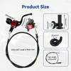 SHIQINHA Mini Bike Hydraulic Brake Kit and Throttle Assembly Compatible