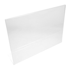 Operitacx Tischkartenhalter Monitor Zeichen Tischplatte Beschilderung Klarer Präsentationsständer Anzeige Schreibtisch-schilderhalter Mini-displayhalter Plakatständer Acryl Transparent