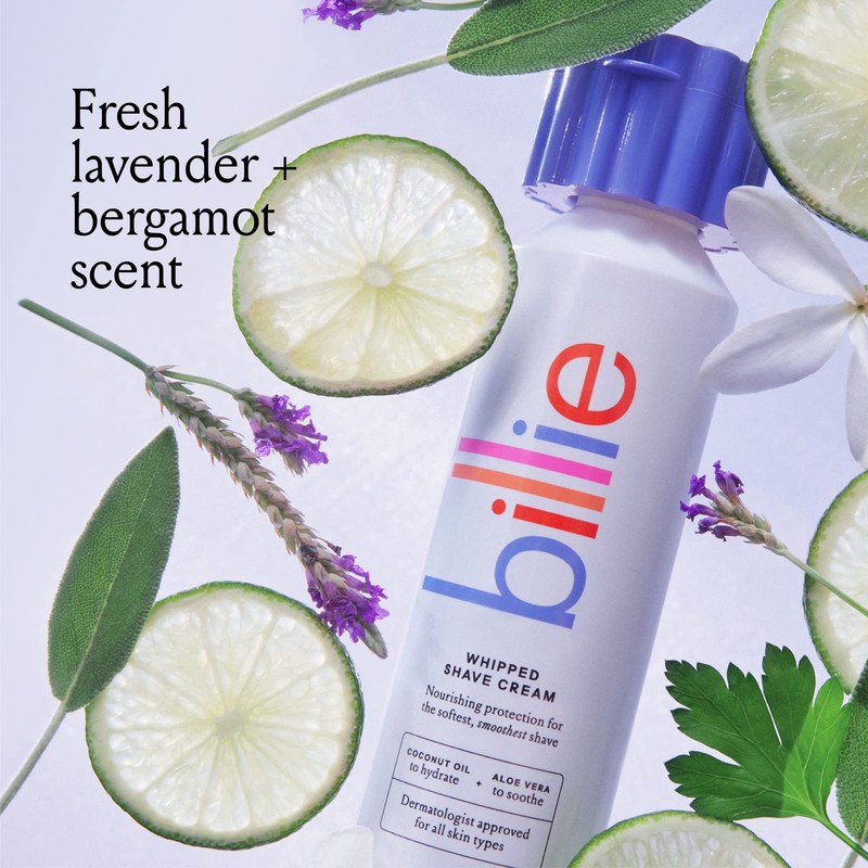 Billie Whipped Shave Cream - Lavender & Bergamot Scent -