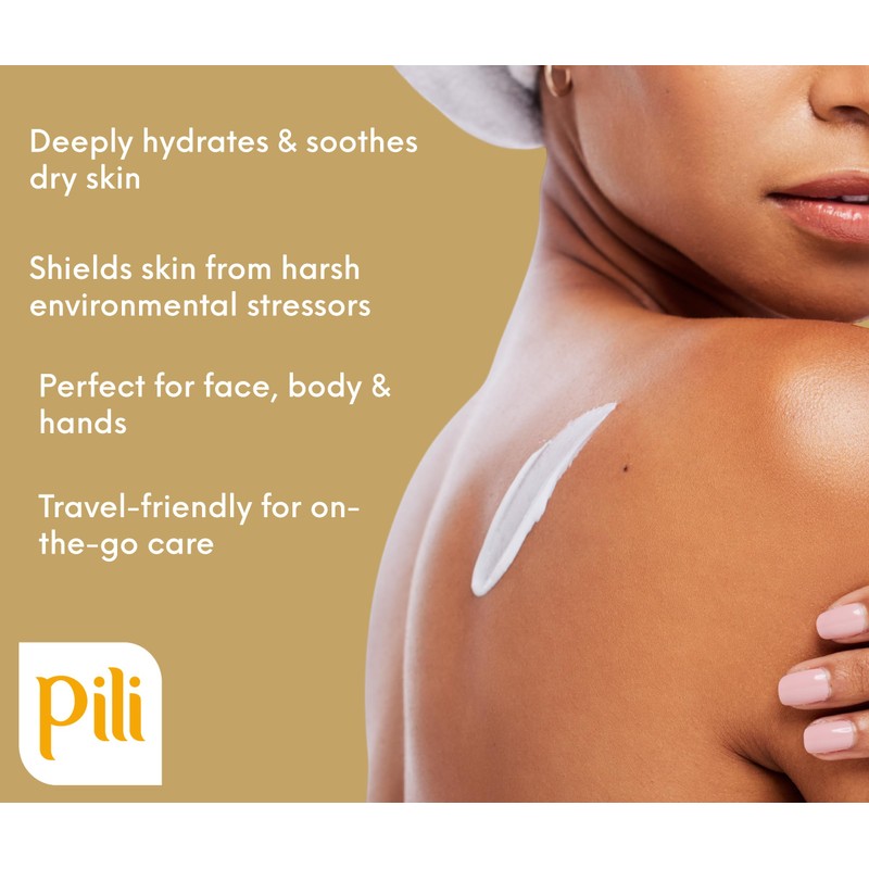 Pili Natural Calendula Cream - Moisturizing Cream for Rough, Dry,
