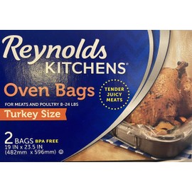 Reynolds Large Clear Disposable Nylon Zipper Food Storage Bags (8 Count, 384 oz Capacity, Rectangular, Meat Storage, Easy Open/Close)