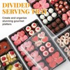 Shellwei 5 Pack 8 Compartments Divided Charcuterie Board with Lid