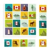 1 Inch Canada Travel Stickers Country Vacation Decals for Journals
