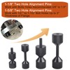 CNRAQR 4 Pcs Aluminium Flange Two Hole Alignment Pins -