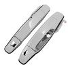 2pcs Exterior Chrome Door Handle ABS Plastic Automotive Outside Door