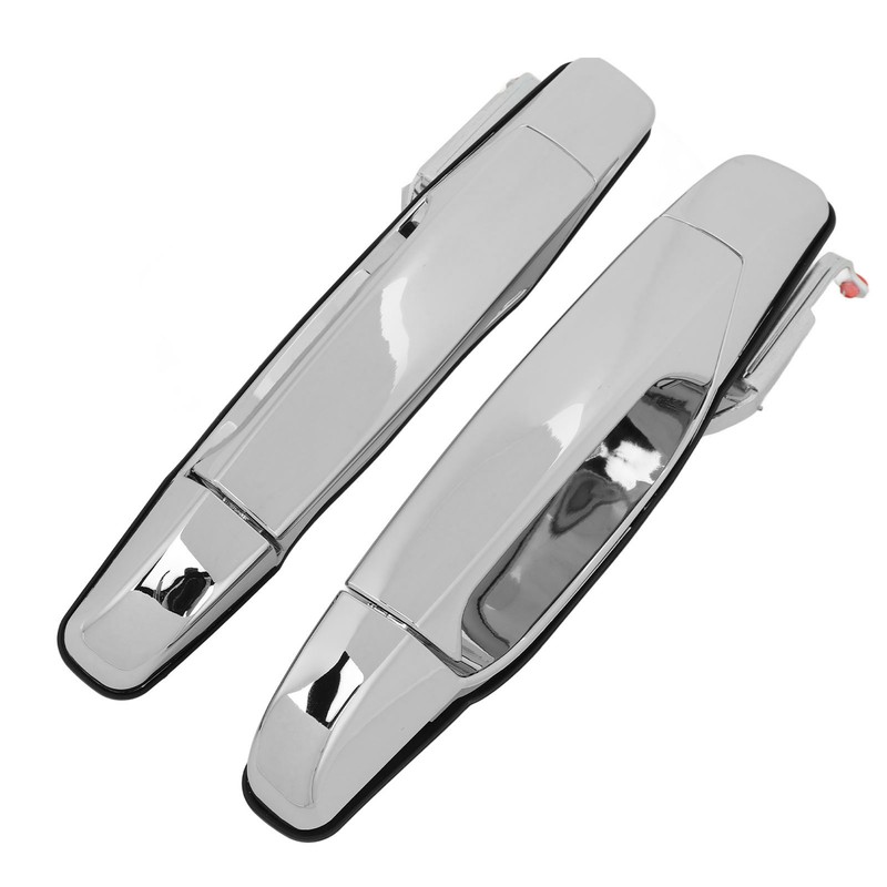 2pcs Exterior Chrome Door Handle ABS Plastic Automotive Outside Door