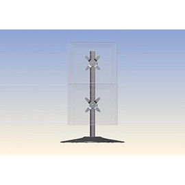 Ergotech Dual Vertical LCD Monitor Stand (100-D28-B11),Black