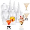 FYSUIMU 80 Pack 7oz Plastic Martini Glasses with Pearl Cocktail