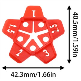 AYLIFU Flooring Spacers Deck Tiles Tile Leveling System Red for (1/32) (1/16 ') (5/64) (3/32) (1/8 ") Ceramic Tile Leveling Easy to Use and Remove 100 PCS