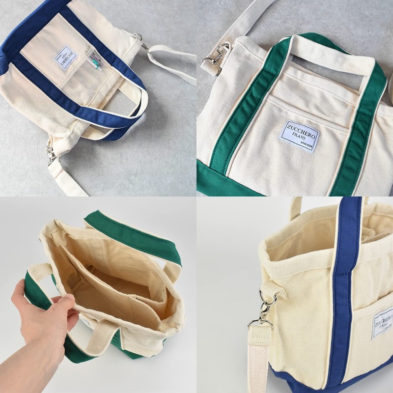 Opabinia Zucchero Filato Canvas 2-Way Mini Tote Bag, Shoulder Bag,