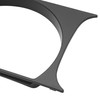 HECASA Headlight Bezels Pair Compatible with 2008-2014 Dodge Challenger Black