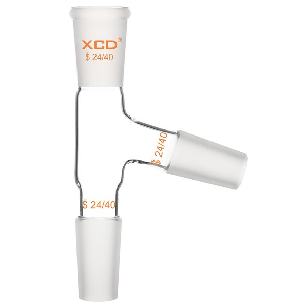 XCD Distilling Adapter, 3-Way Distillation Adapter with 24/40 Joints for