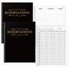 Marspark 2 Pack Reservation Book for Restaurant, 120 Day Table