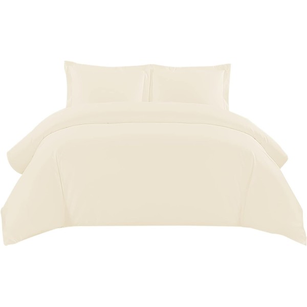Sunshine Comforts Double Duvet Set with Pillow cases, Soft Egyptian