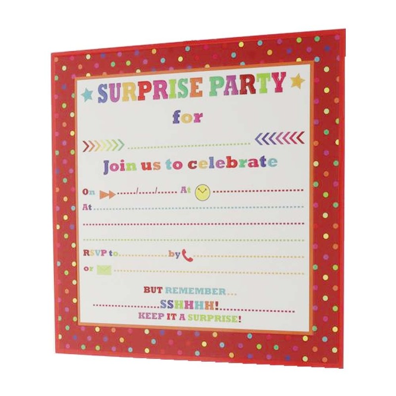 4Ucards 10x Surprise Party Invitations Join us to Celebrate -