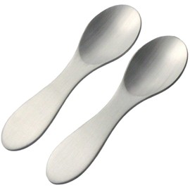 Nagao Caviar Spoon, Petite, 18-8 Stainless Steel, Set of 2, Made in Japan