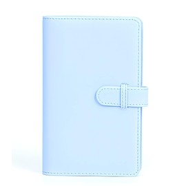 VOW&ZON Cheki Album Book, For instaxmini Large Capacity, Instax Mini, Storage of 108 Pieces, Compac, Towelet Type (Blue)