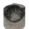 Hats of London Mens Newsboy Cap 8 Panel Grey Herringbone
