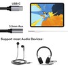 PADCR USB C Headphone Adapter, USB-C to 3.5 mm Jack