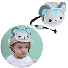 G-Tree Baby Adjustable Head Guard Safety Helmet Infant Head Protector Breathable Headguard for Toddlers Learn to Walk (Bear)