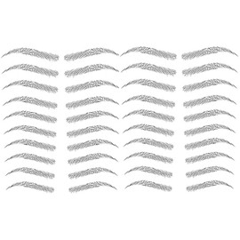 Yesallwas 2 Sheets Eyebrow Tattoo Black tattoo brow Stick on Eyebrows for Men Women False Eyebrows Transfer Stickers 4D Hair -like Eyebrow Makeup (Black-08)