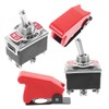 Mikinona 2pcs Heavy Duty Rocker Toggle Switch with Safety Cover