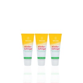 WELEDA Children's Tooth Gel (3 x 50 ml), Organic Toothpaste, Vegan, Fluoride-Free, Natural Cosmetics