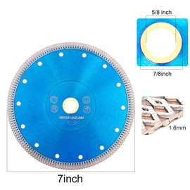 Tile Blade 7" Super Thin Porcelain Cutting Blade for Tile Porcelain Granite Marble (OB)