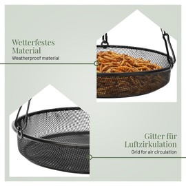 wildlife home Hanging Bird Feeder for Mealworms, Hanging Bird Feeder I Metal Bird Feeder Station Birds Wild Birds for Garden, Balcony