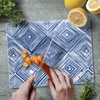 CounterArt Indigo Diamond 3mm Tempered Glass Cutting Board 10” x