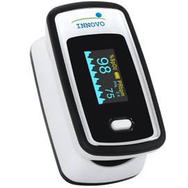 Innovo m900AP Medical Prescription Fingertip Pulse Oximeter, Blood Oxygen Saturation Monitor (SpO2), Professional Healthcare Use, White