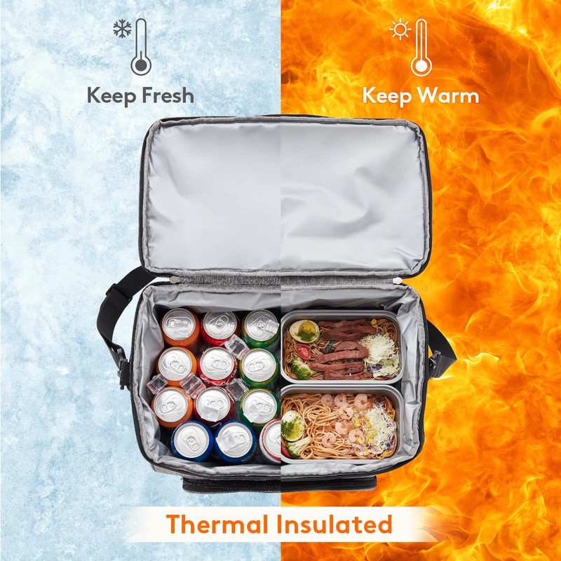 Lifewit Insulated Cooler Bag, 48 Can Large Leakproof Beach Cooler,