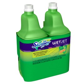 Swiffer Wet Jet, Spray Mop Floor Cleaner Multi-Purpose Solution, Gain Original, 42.2 oz, 2 pk
