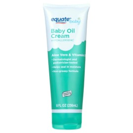 EQUATE ( 4 pack ) Equate Baby Oil Cream with Aloe Vera and Vitamin E, Unisex, 8 fl oz