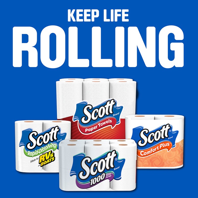 Scott Rapid-Dissolving Toilet Paper, Bath Tissue for RV & Boats
