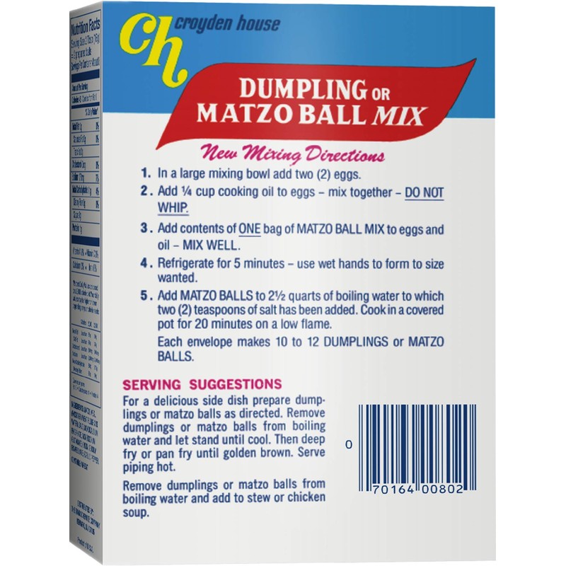 Croyden House Mix Matzo Ball Dumpling Pack of 4