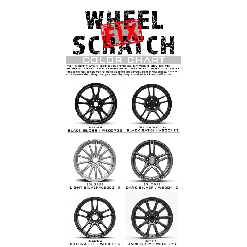 Wheel Scratch Fix Light Silver Wheel Scratch Fix Curb Rash