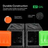 VIVOSUN Dual Chamber Tumbling Composter, 2X 18.5 Gallon Compost Bin,