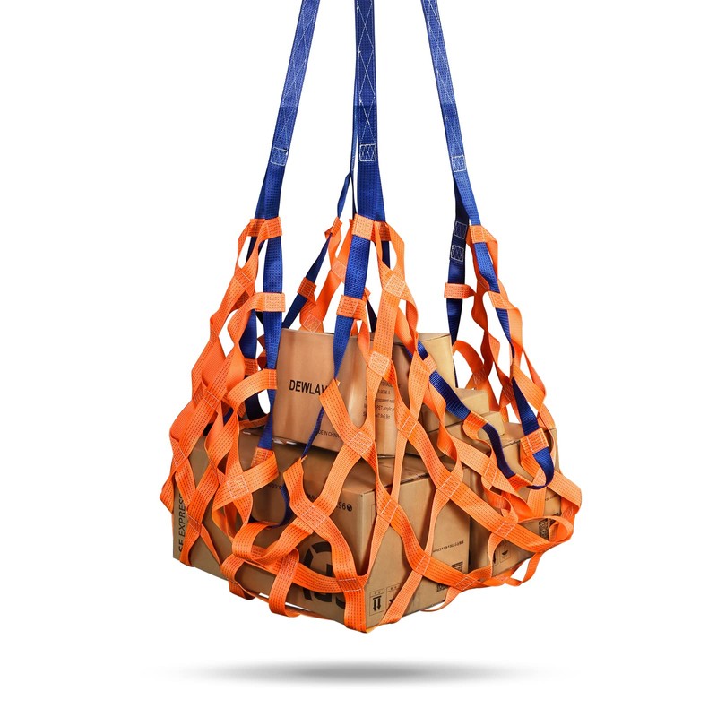 6.56' x 6.56' Cargo Lifting Nets -Lifting Straps for Hoist