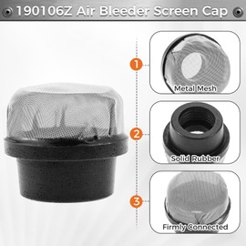 MOOTVGOO 6 Pack 190106Z Air Bleeder Screen Caps, Stainless Steel Screen Filter Caps, Air Valve Strainer Caps Replacement for Pen-tair Clean and Clear Plus, EasyClean D.E. and Quad D.E